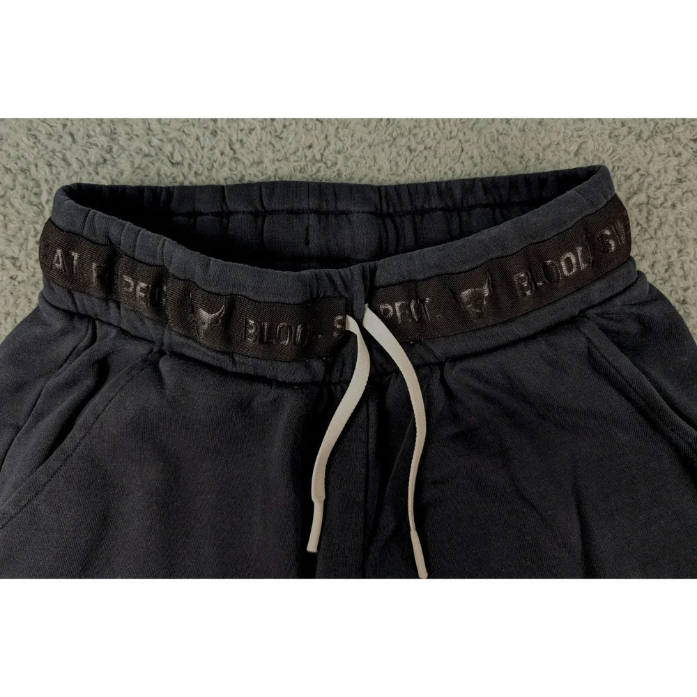 Under Armour Project Rock Pants Size‎ XS Black Joggers Blood Sweat Respect